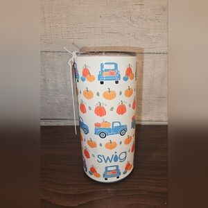 NWT Swig Life Slim Pumpkin Patch 12oz Stainless Steel Tumbler